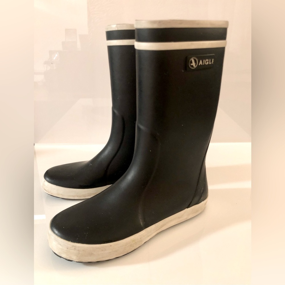 Aigle Rain boots, size 13 (31 EUR), unisex, navy blue
